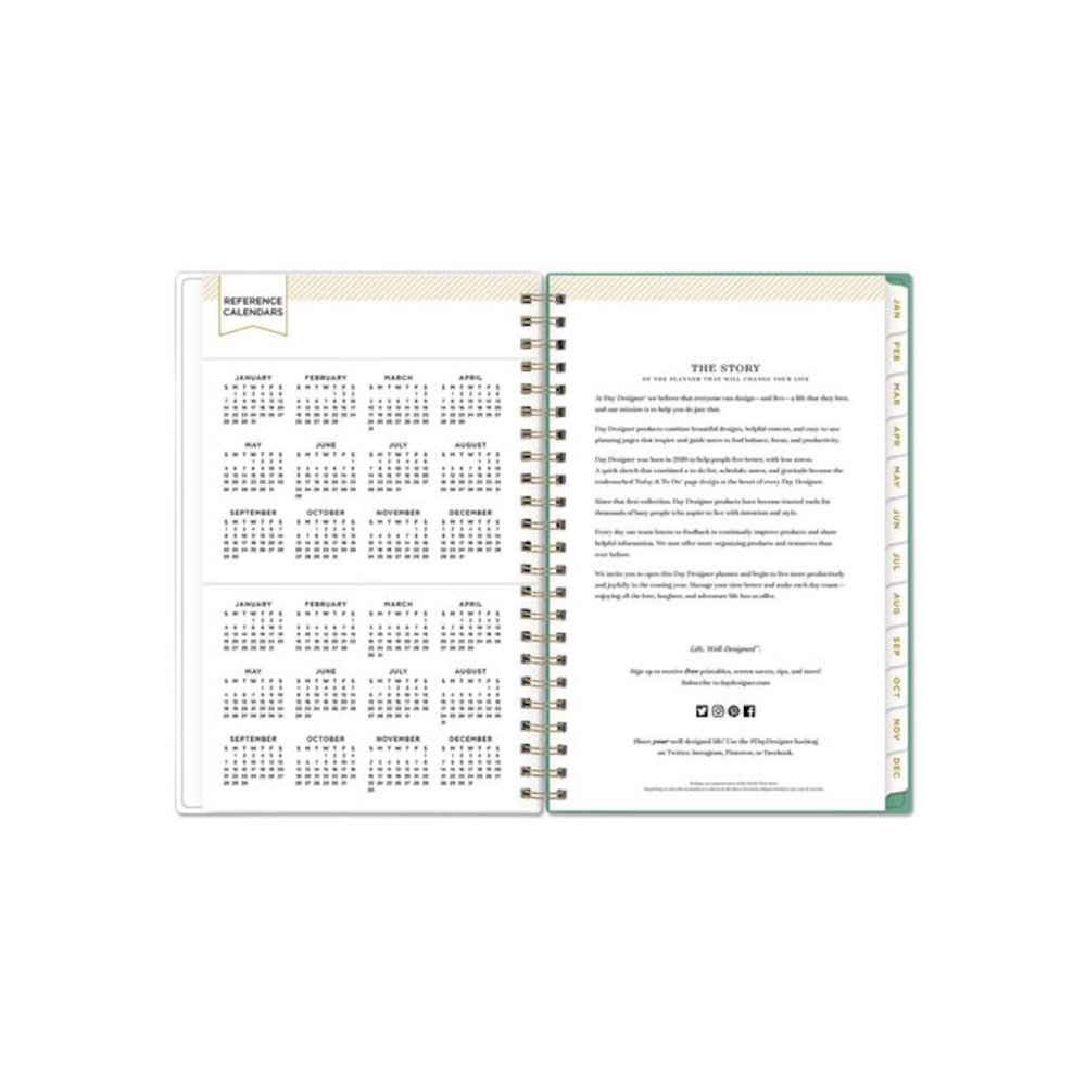 Day Designer Peyton Create-Your-Own Cover Weekly/Monthly Planner, Floral Artwork, 8 x 5, White, 12-Month (Jan-Dec): 2026. Picture 5