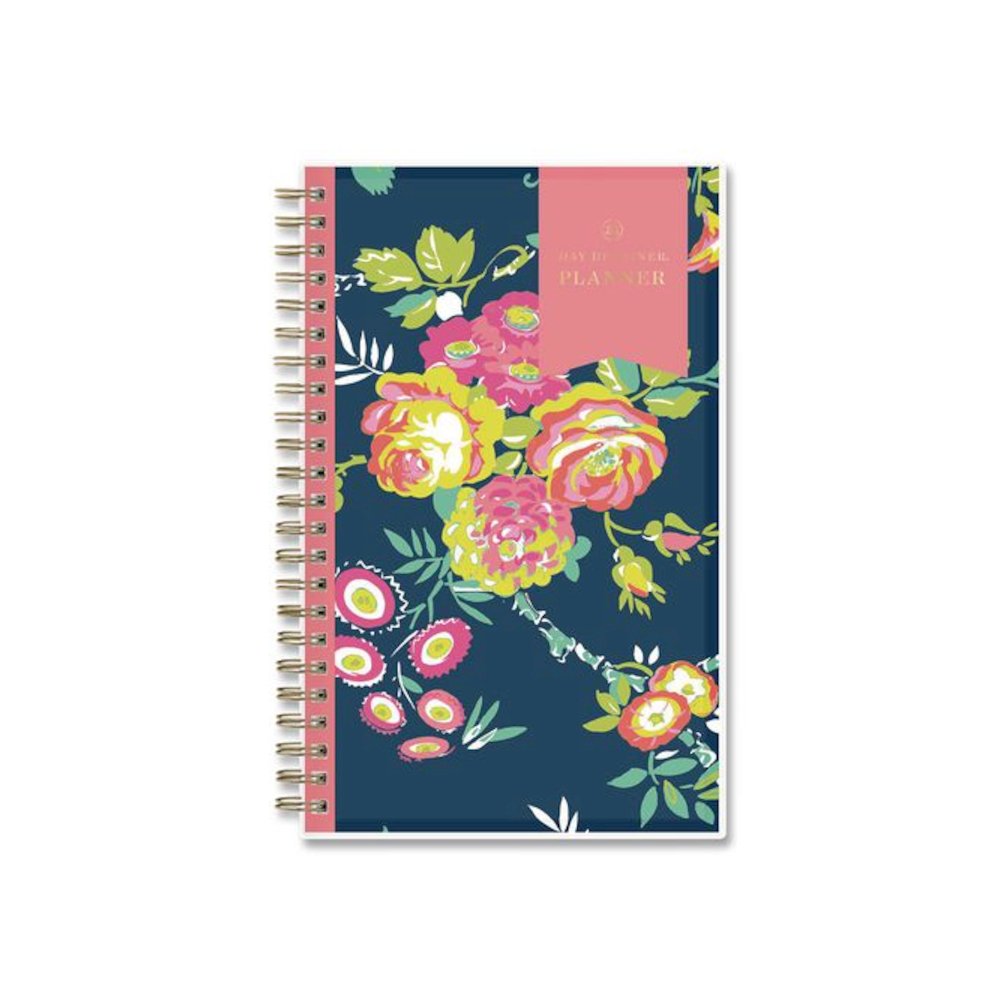 Day Designer Peyton Create-Your-Own Cover Weekly/Monthly Planner, Floral Artwork, 8 x 5, Navy Cover, 12-Month (Jan-Dec): 2026. Picture 2