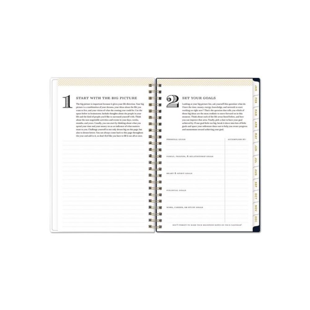 Day Designer Peyton Create-Your-Own Cover Weekly/Monthly Planner, Floral Artwork, 8 x 5, Navy Cover, 12-Month (Jan-Dec): 2026. Picture 6