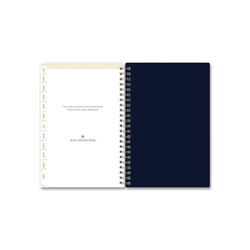 Day Designer Peyton Create-Your-Own Cover Weekly/Monthly Planner, Floral Artwork, 8 x 5, Navy Cover, 12-Month (Jan-Dec): 2026. Picture 10