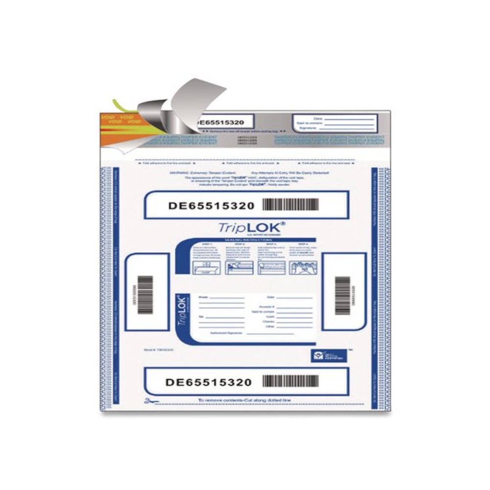 Deposit Bag, Plastic, 20" x 20", Clear, 250/Carton. Picture 3