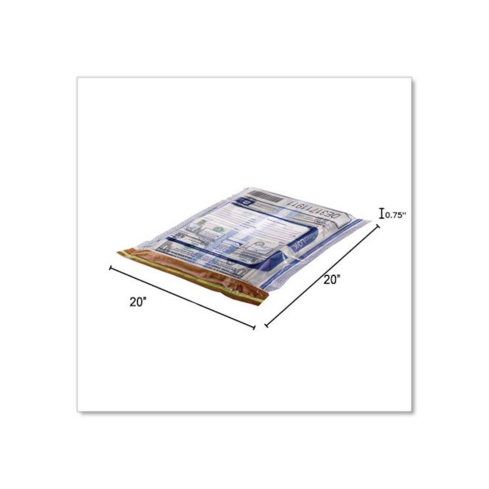 Deposit Bag, Plastic, 20" x 20", Clear, 250/Carton. Picture 4