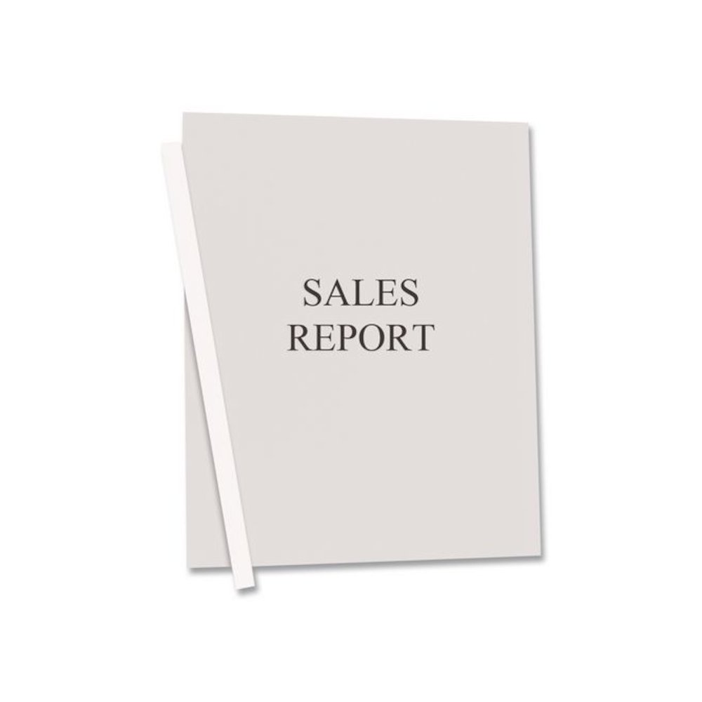 Vinyl Report Covers with Binding Bars, 0.13" Capacity,  8.5 x 11, Clear/Clear, 50/Box. Picture 3