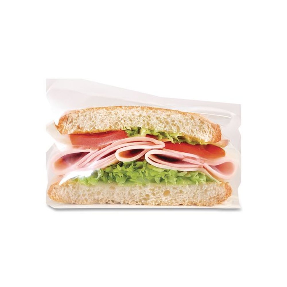 Food Bags, 6.75" x 6.75", Clear, 2,000/Carton. Picture 4