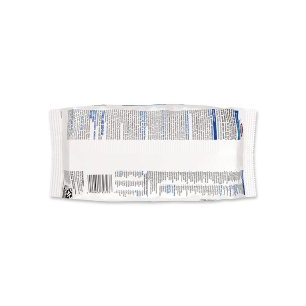 Bleach Germicidal Wipes, Disinfectant Wipes, 1-Ply, 6.75 x 9, Unscented, White, 100 Wipes/Flex-Pack, 6 Flex-Packs/Carton. Picture 4
