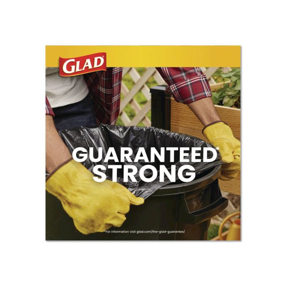 Guaranteed Strong Large Drawstring Trash Bags, Three-Ply, 30 gal, 1.05 mil, 30 x 33, Black, 28 Bags/Box, 6 Boxes/Carton. Picture 7