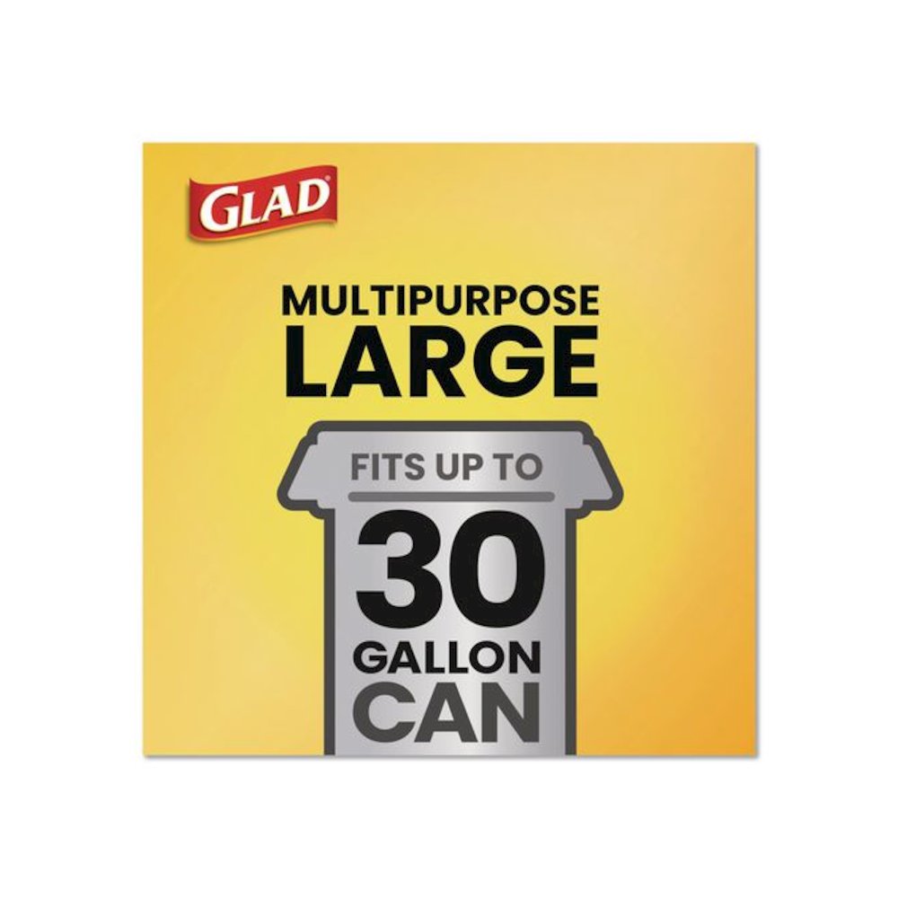 Guaranteed Strong Large Drawstring Trash Bags, Three-Ply, 30 gal, 1.05 mil, 30 x 33, Black, 28 Bags/Box, 6 Boxes/Carton. Picture 8