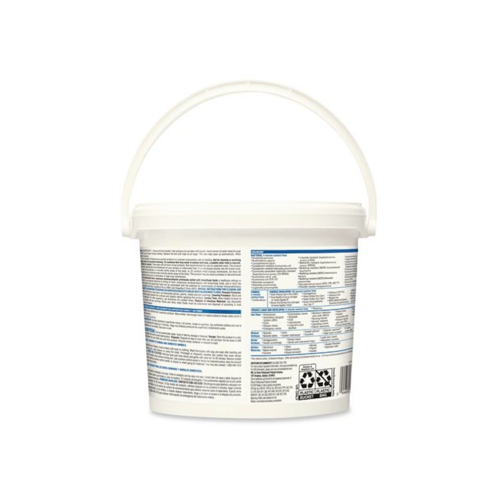 VersaSure Cleaner Disinfectant Wipes, 1-Ply, 12 x 12, Fragranced, White, 110/Bucket. Picture 4