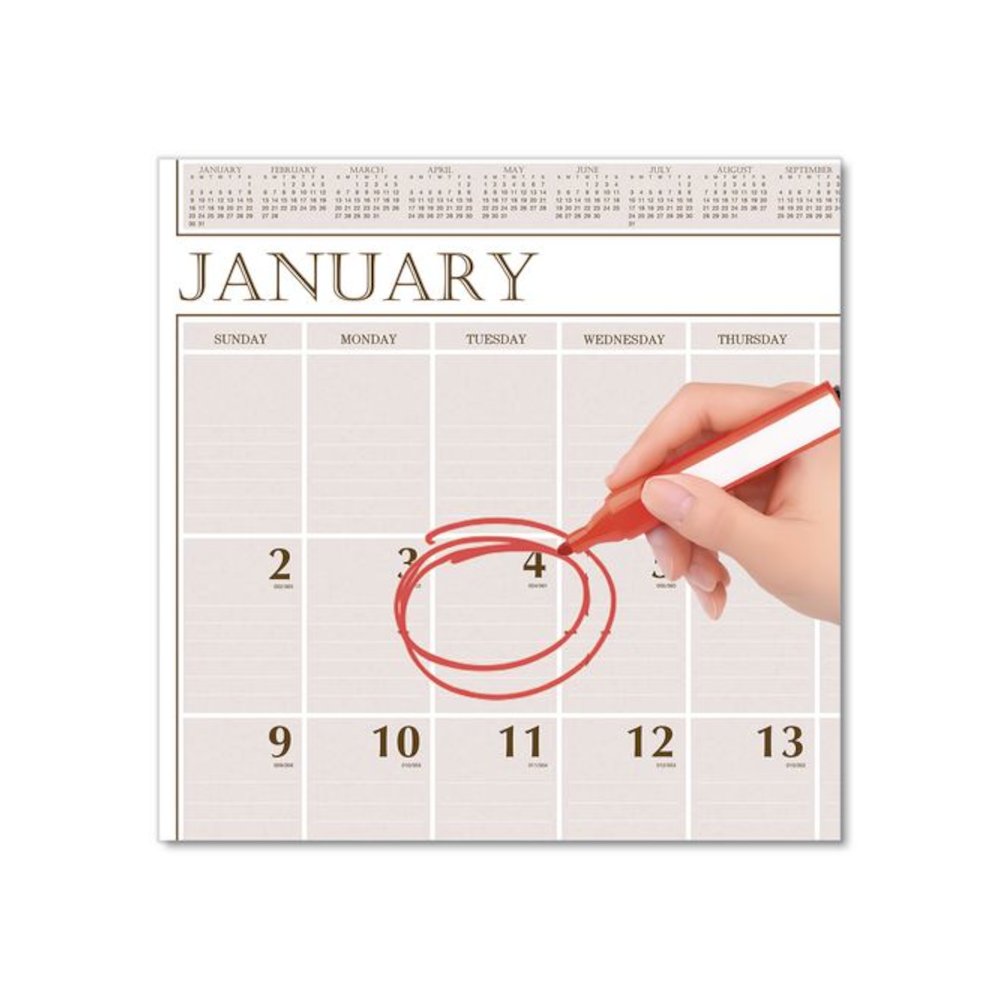 Large Print Recycled Monthly Wall Calendar, 20 x 26, Beige Sheets, 12-Month (Jan to Dec): 2026. Picture 4