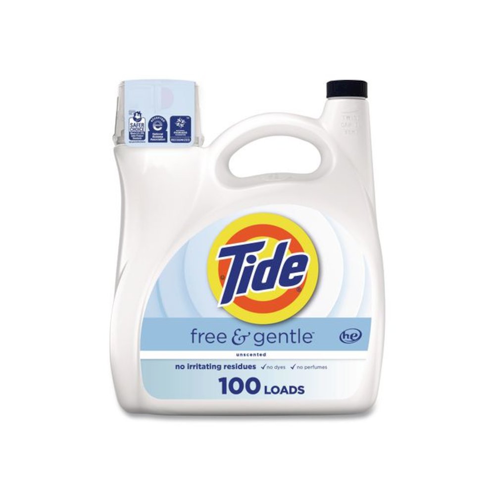 Free and Gentle Liquid Laundry Detergent, HE Compatible, 100 Loads, 132 oz Bottle, 4/Carton. Picture 2