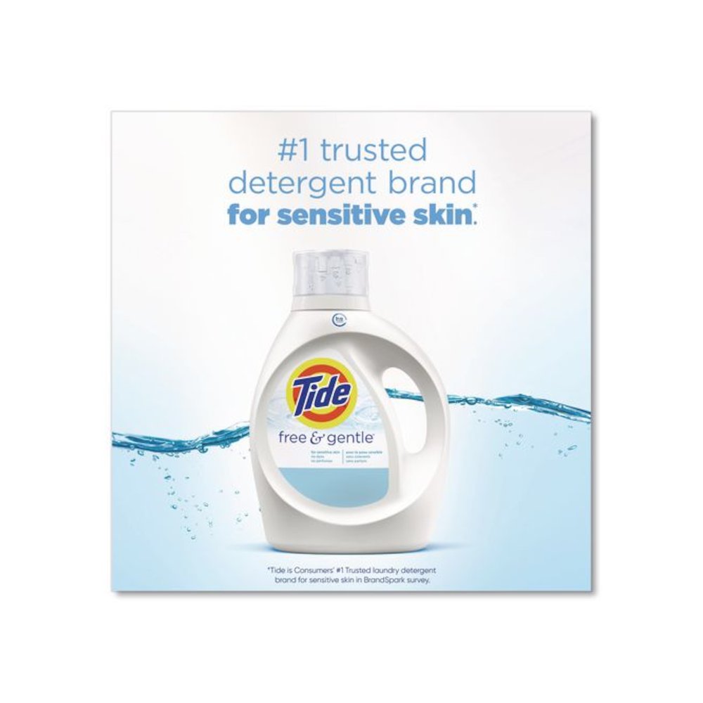 Free and Gentle Liquid Laundry Detergent, HE Compatible, 100 Loads, 132 oz Bottle, 4/Carton. Picture 6