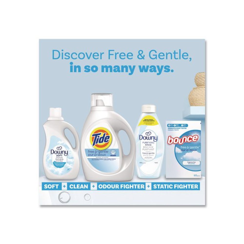 Free and Gentle Liquid Laundry Detergent, HE Compatible, 100 Loads, 132 oz Bottle, 4/Carton. Picture 7