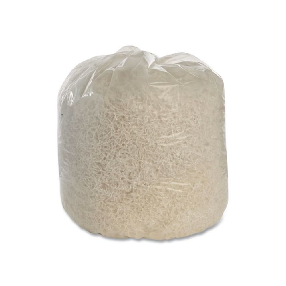 810500NIB1402, SKILCRAFT Recycled Content Trash Can Liners, 45 gal, 1.5 mil, 40" x 48", Clear, Interleaved Roll, 100/Box. Picture 1