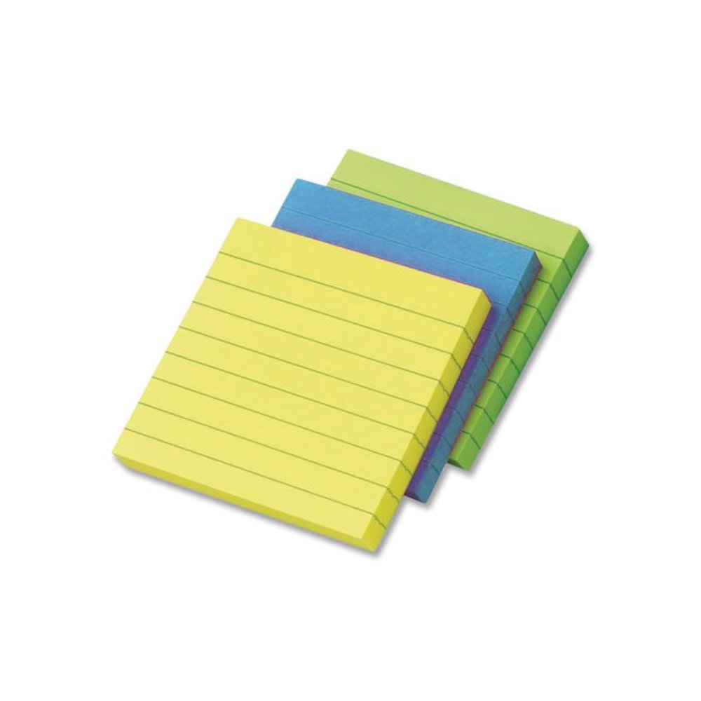 Original Pads in Floral Fantasy Collection Colors, Note Ruled, 4" x 4", 200 Sheets/Pad, 3 Pads/Pack. Picture 3