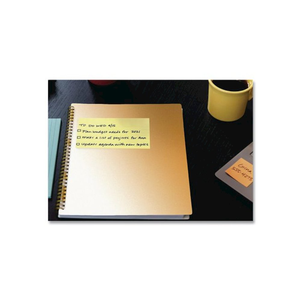 Original Pads in Canary Yellow, Value Pack, 3" x 5", 100 Sheets/Pad, 24 Pads/Pack. Picture 3