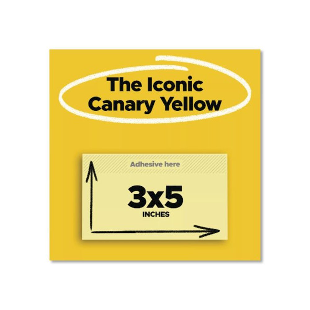 Original Pads in Canary Yellow, Value Pack, 3" x 5", 100 Sheets/Pad, 24 Pads/Pack. Picture 4