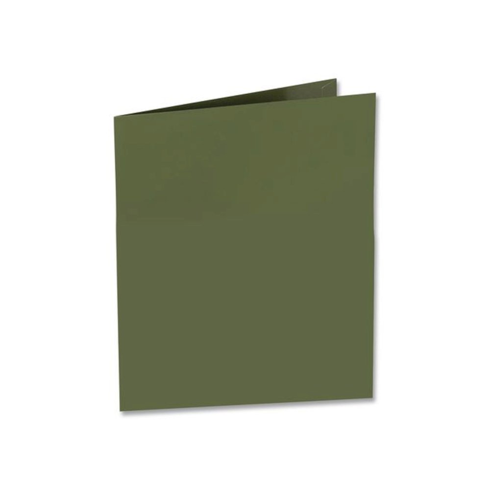 Metallic Laminated Twin Pocket Folders, Accommodates (100) 11 x 8.5 Sheets, Green, 25/Box. Picture 4