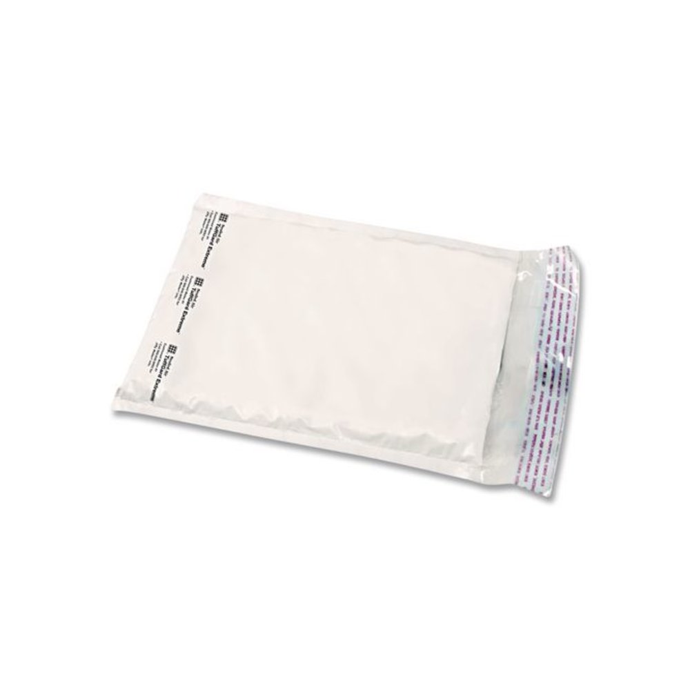 Jiffy TuffGard Self-Seal Cushioned Mailer, #000, Barrier Bubble Air Cell Cushion, Self-Adhesive Closure, 4 x 8, White, 25/CT. Picture 2