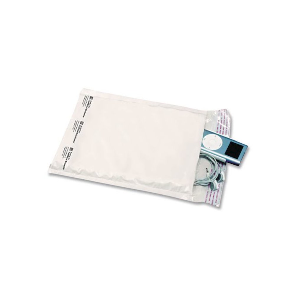 Jiffy TuffGard Self-Seal Cushioned Mailer, #000, Barrier Bubble Air Cell Cushion, Self-Adhesive Closure, 4 x 8, White, 25/CT. Picture 3