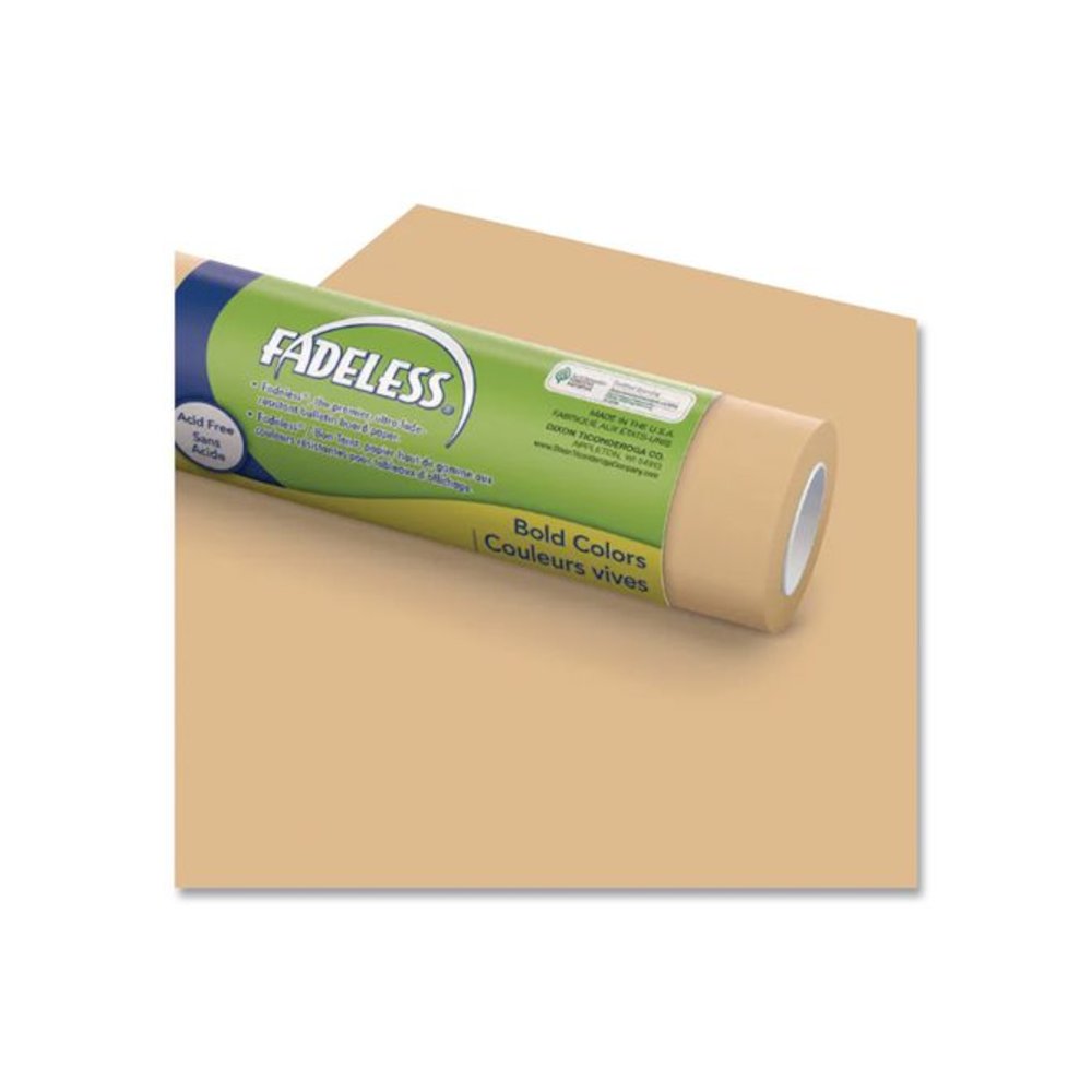 Fadeless Paper Roll, 50 lb Bond Weight, 48" x 50 ft, Tan. Picture 2