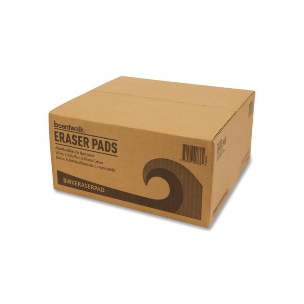 Eraser Pads, 2.5 x 4.5, 1" Thick, White, 6 Pads/Pack, 6 Packs/Carton. Picture 3