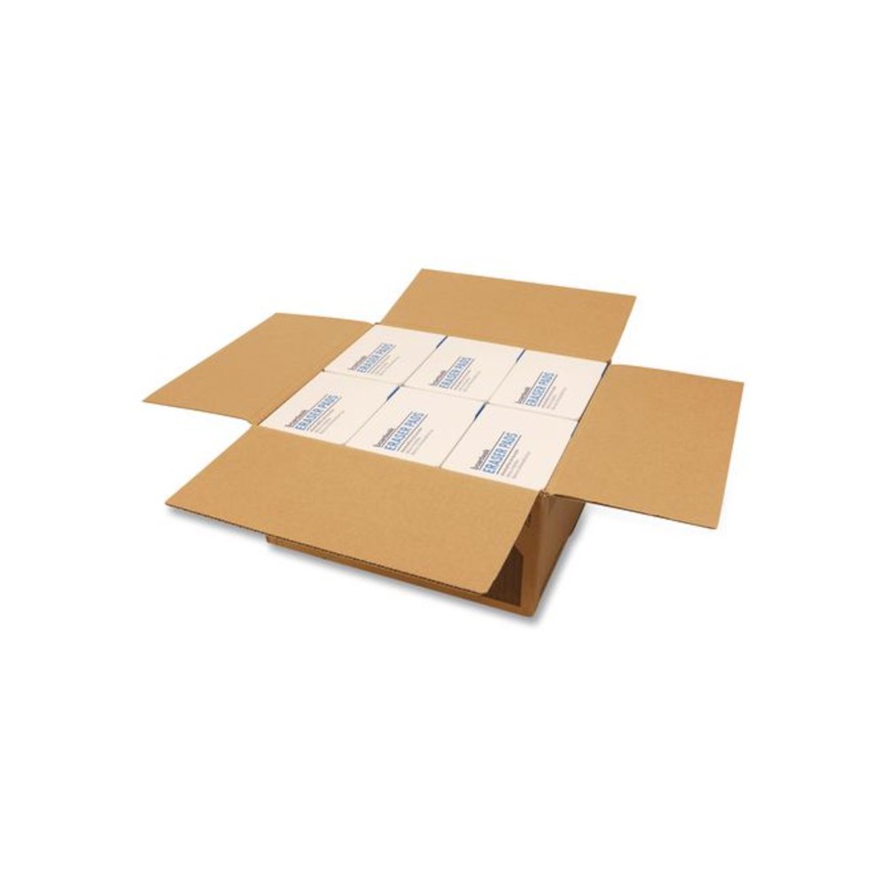 Eraser Pads, 2.5 x 4.5, 1" Thick, White, 6 Pads/Pack, 6 Packs/Carton. Picture 4