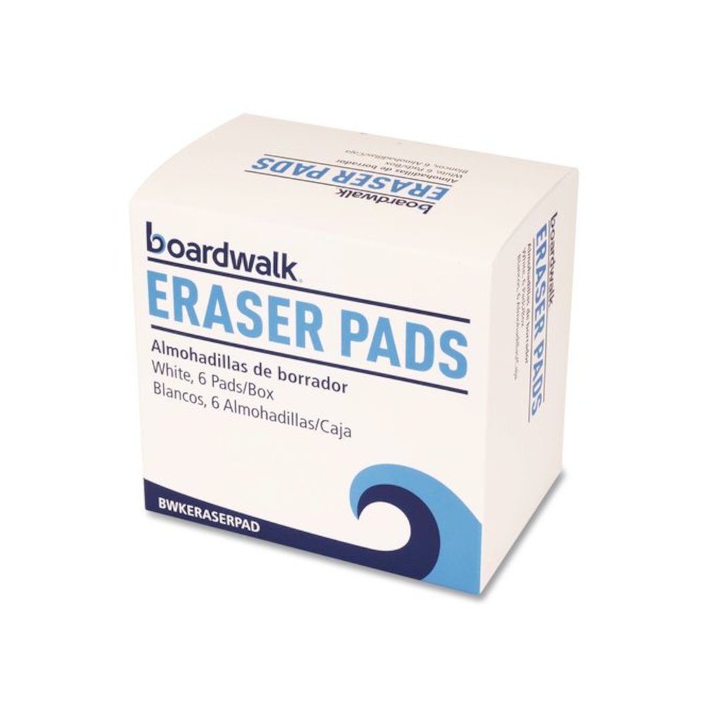 Eraser Pads, 2.5 x 4.5, 1" Thick, White, 6 Pads/Pack, 6 Packs/Carton. Picture 6