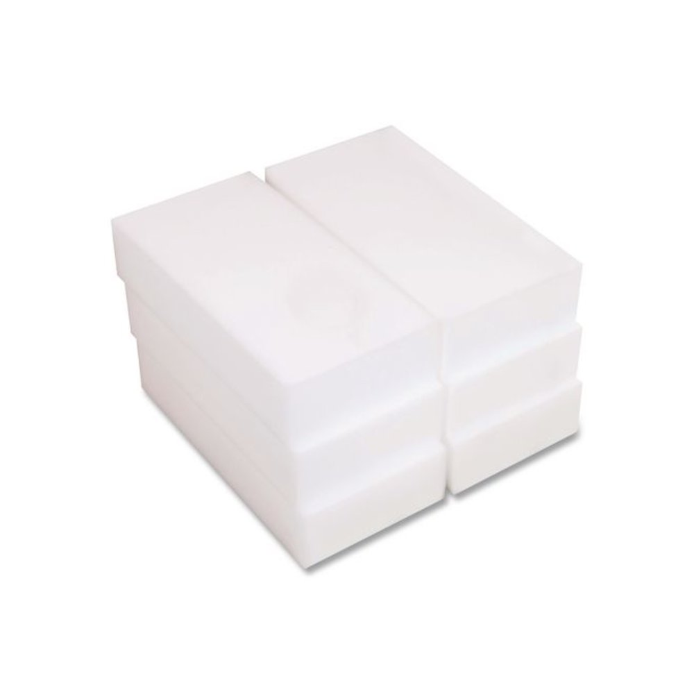 Eraser Pads, 2.5 x 4.5, 1" Thick, White, 6 Pads/Pack, 6 Packs/Carton. Picture 8
