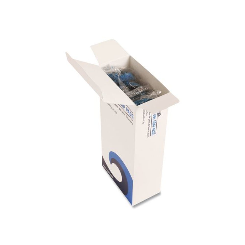 Steel Wool Soap Pads, 3 x 2.5, Blue, 15 Pads/Box, 12 Boxes/Carton. Picture 7