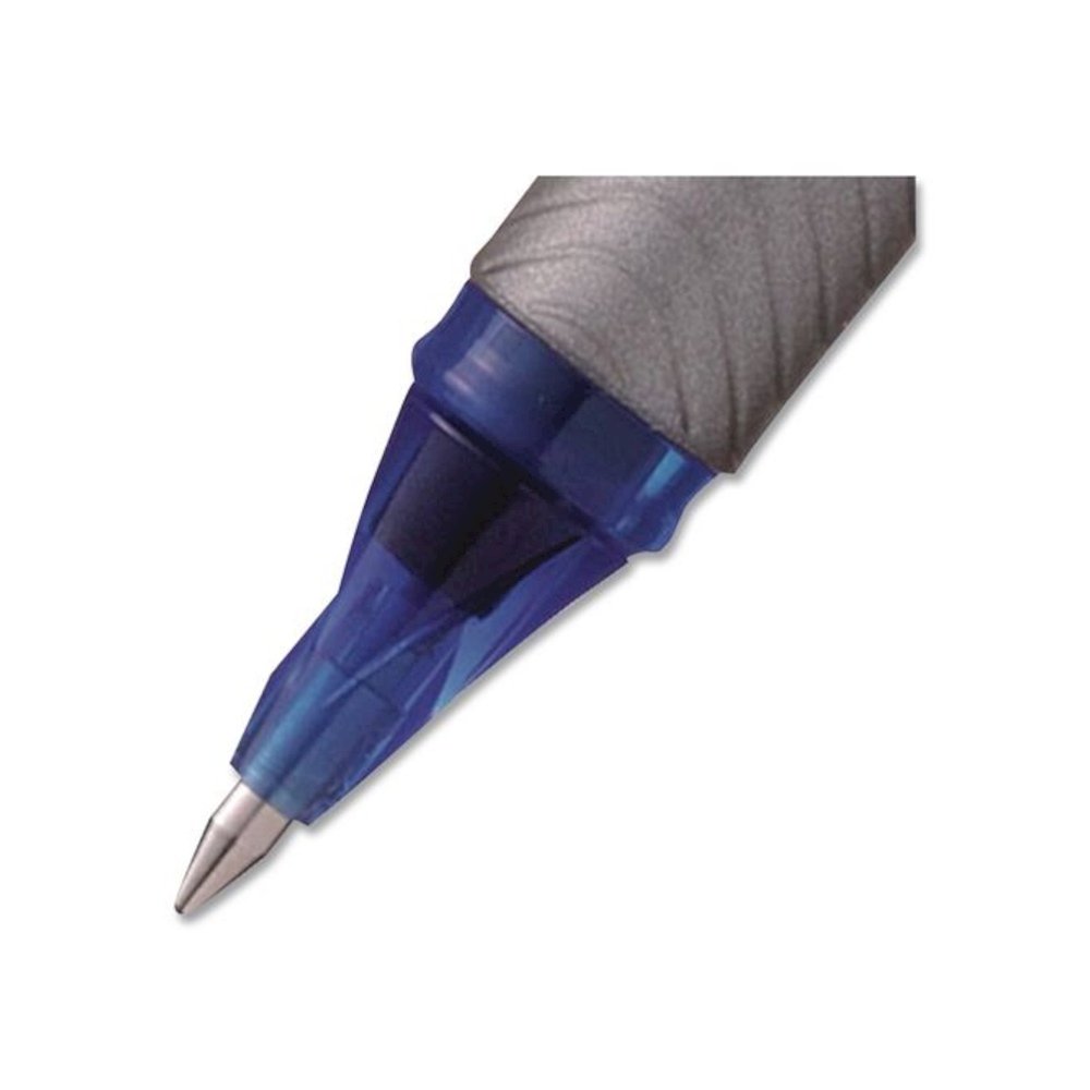 EnerGel NV Gel Pen, Stick, Medium 0.7 mm, Blue Ink, Gray/Black/Blue Barrel, Dozen. Picture 4