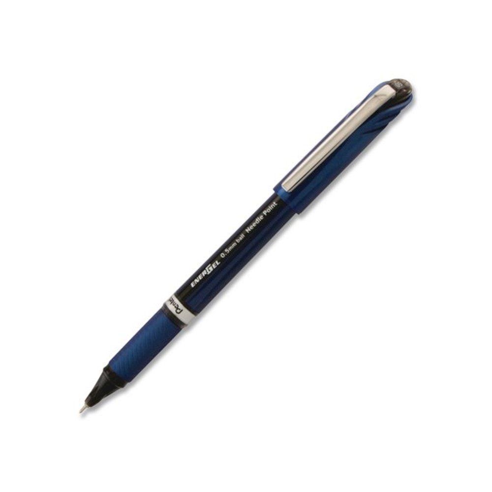 EnerGel NV Gel Pen, Stick, Fine 0.5 mm, Blue Ink, Blue Barrel, Dozen. Picture 4