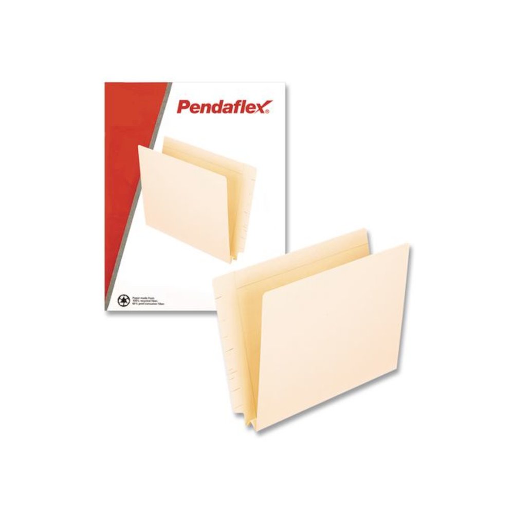 Manila End Tab Expansion Folders, Straight Tabs, Letter Size, 1.5" Expansion, Manila, 50/Box. Picture 4