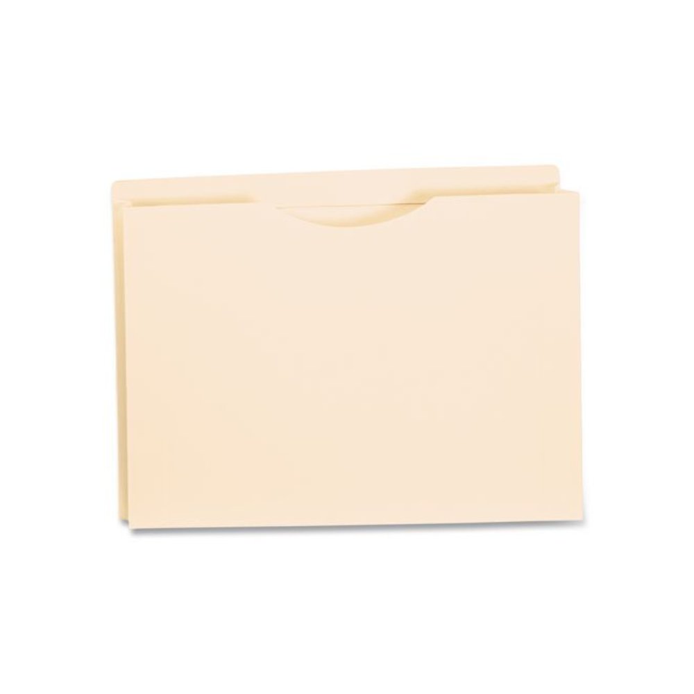 Manila Reinforced File Jackets, 2-Ply Straight Tab, Letter-Size, Manila, 50/Box. Picture 3