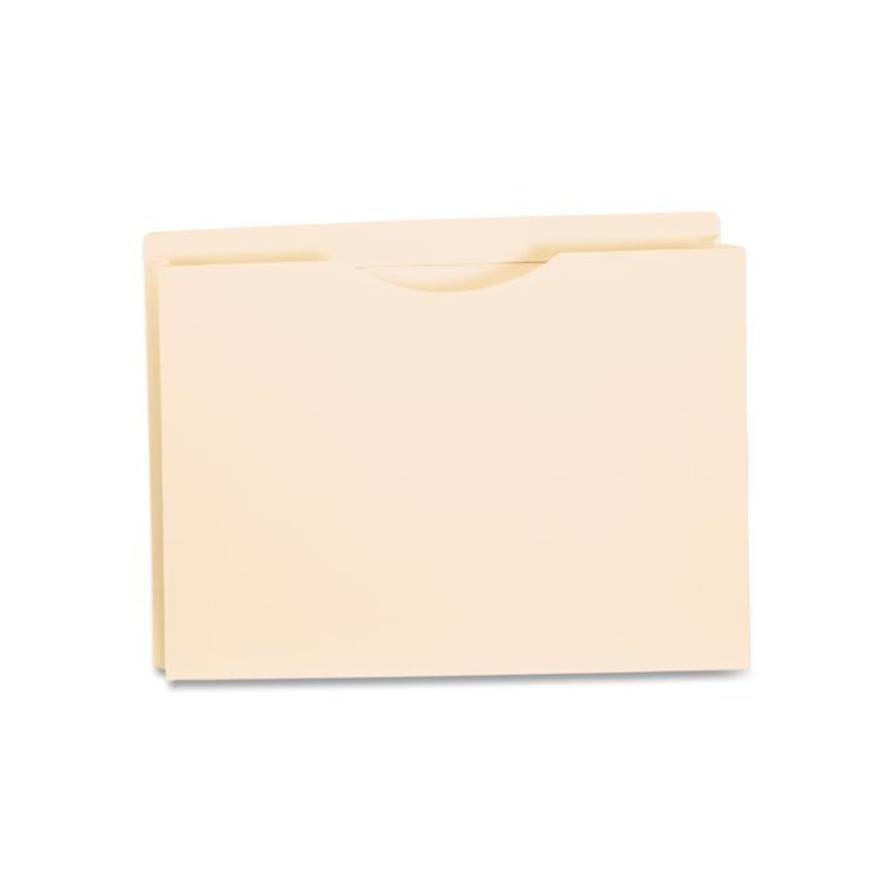 Manila Reinforced File Jackets, 2-Ply Straight Tab, Legal Size, Manila, 100/Box. Picture 3