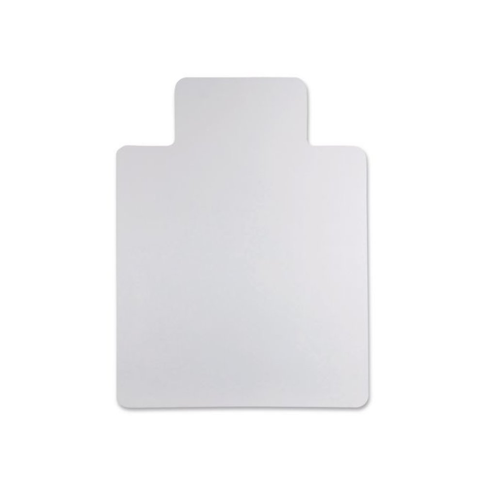 Non-Studded Chair Mat for Hard Floors, Rectangular with Lip, Straight Edges, 36" x 48", Clear. Picture 3
