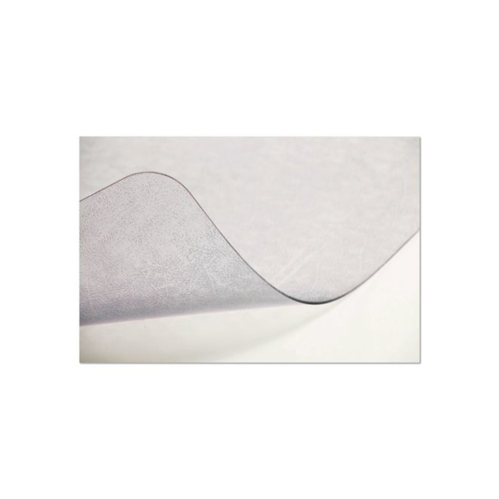 Non-Studded Chair Mat for Hard Floors, Rectangular with Lip, Straight Edges, 36" x 48", Clear. Picture 6