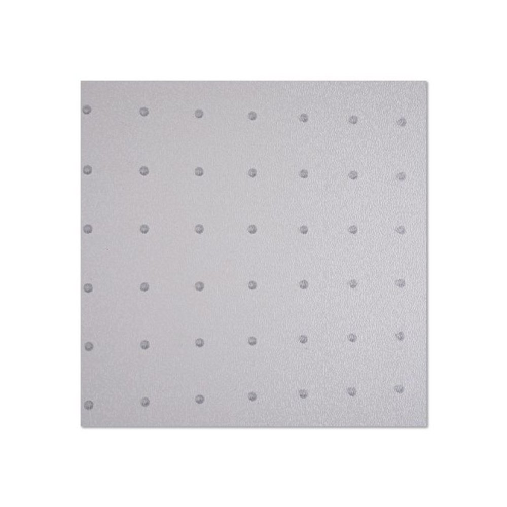 Studded Chair Mat for Flat Pile Carpeted Floors, Rectangular with Wide Lip, Straight Edges, 45" x 53", Clear. Picture 7