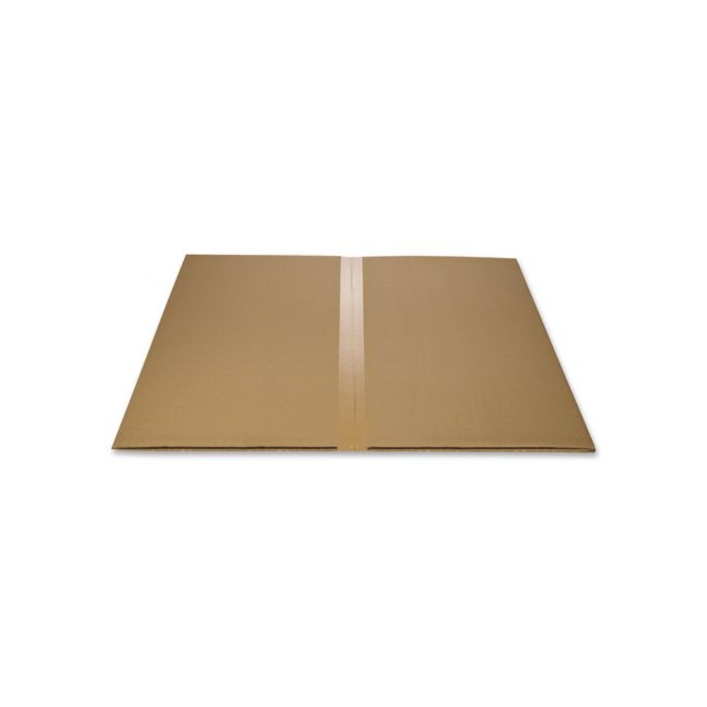 Studded Chair Mat for Flat Pile Carpeted Floors, Rectangular with Wide Lip, Straight Edges, 45" x 53", Clear. Picture 8