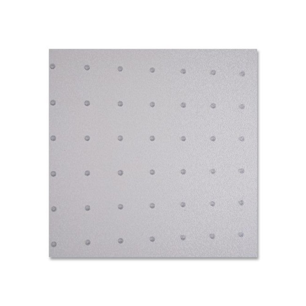 Studded Chair Mat for Flat Pile Carpeted Floors, Rectangular, Straight Edges, 46" x 60", Clear. Picture 7