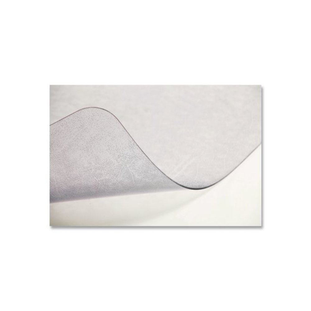 Non-Studded Chair Mat for Hard Floors, Rectangular, Straight Edges, 46" x 60", Clear. Picture 6