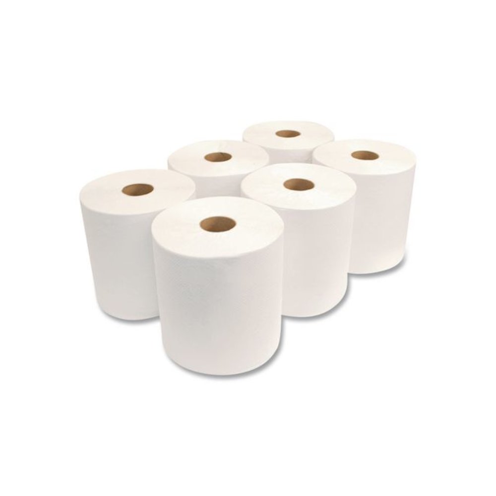 Morsoft Universal Roll Towels, 1-Ply, 8" x 1,000 ft, White, 6 Rolls/Carton. Picture 3