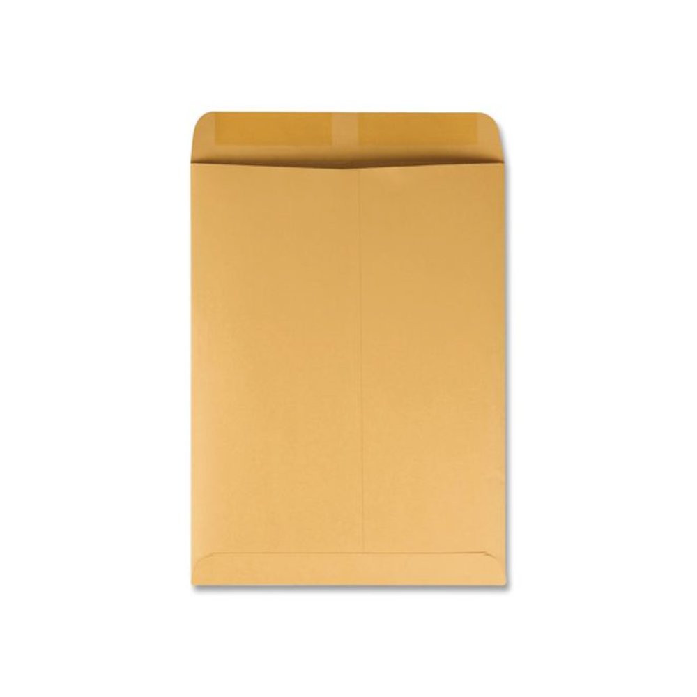 Catalog Envelope, 28 lb Bond Weight Kraft, #13 1/2, Square Flap, Gummed Closure, 10 x 13, Brown Kraft, 250/Box. Picture 3