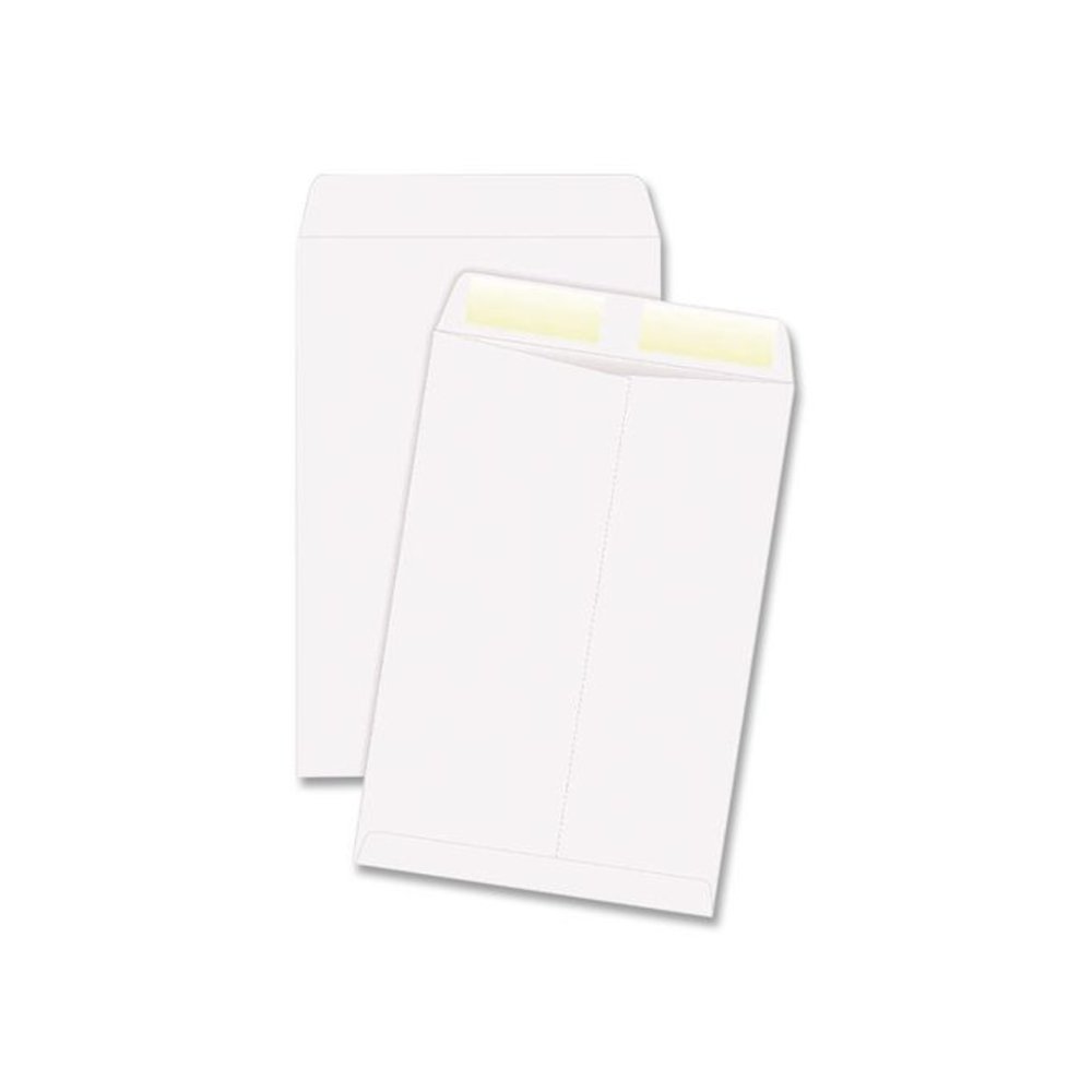 Catalog Envelope, 24 lb Bond Weight Paper, #13 1/2, Square Flap, Gummed Closure, 10 x 13, White, 250/Box. Picture 3