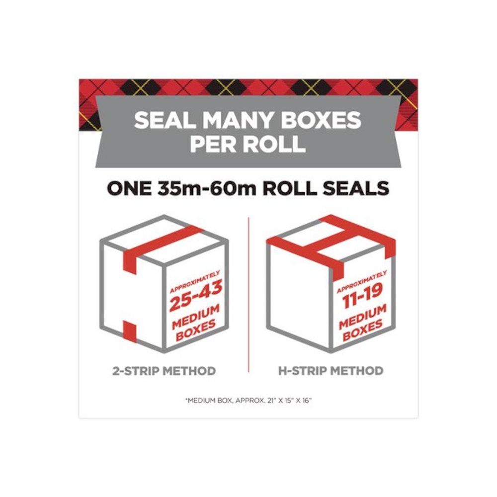 3350 General Purpose Packaging Tape, 3" Core, 1.88" x 54.6 yds, Clear, 3 Rolls/Pack. Picture 3
