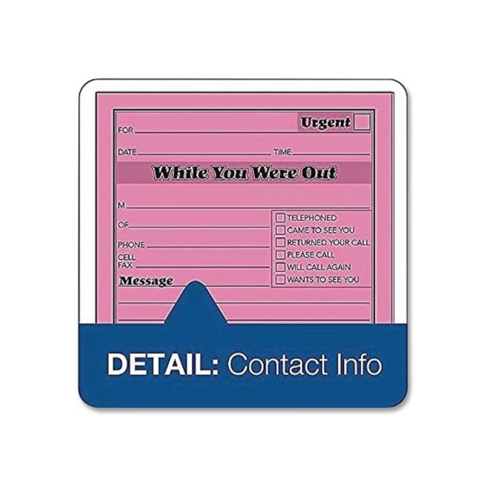 While You Were Out Memo Pad, One-Part (No Copies), 4.25 x 5.5, 50 Forms/Pad, 24 Pads/Pack. Picture 4