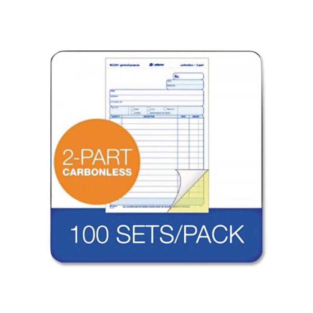 General Purpose Forms, Two-Part Carbonless, 8.5 x 5.67, 100 Forms Total/Pack. Picture 3