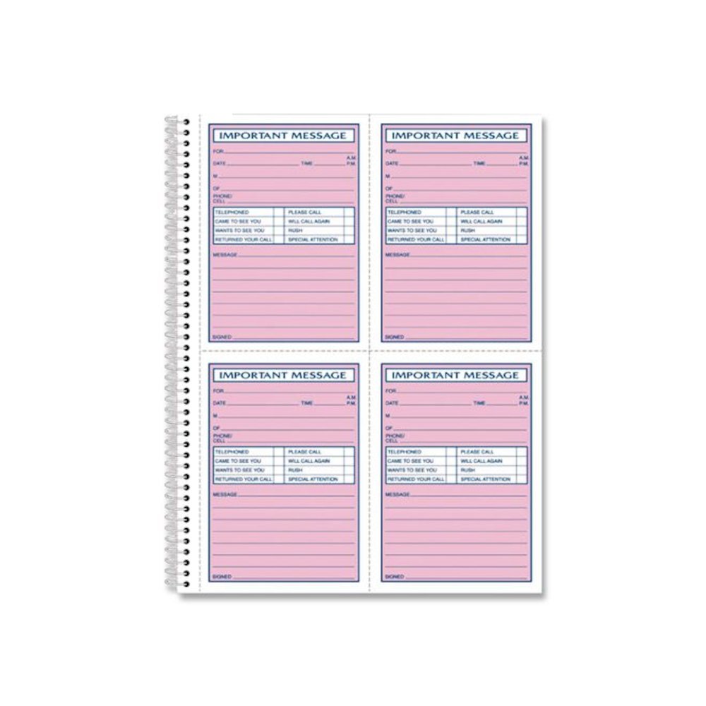 Important Message Book, Two-Part Carbonless, 4 Forms/Sheet, 400 Forms Total. Picture 2