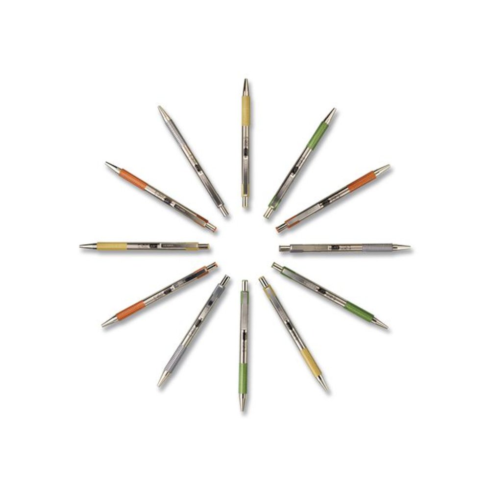 F-301 Signature Series Earthy Tones Ballpoint Pen, Retractable, Fine 0.7 mm, Black Ink, Assorted Earthy Tones Barrel, 4/Pack. Picture 2