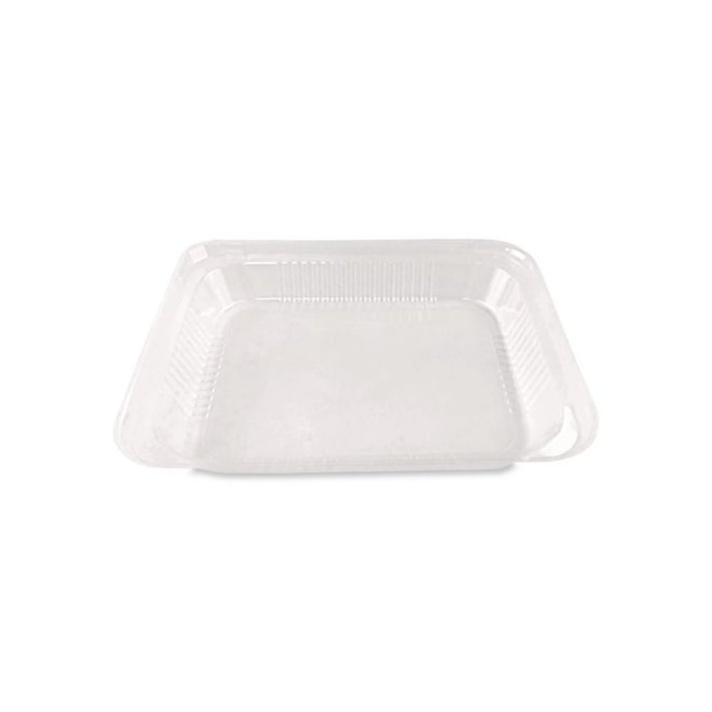Plastic Dome Lid, 10.75 x 10.19 x 1.63, Clear, 100/Carton. Picture 3