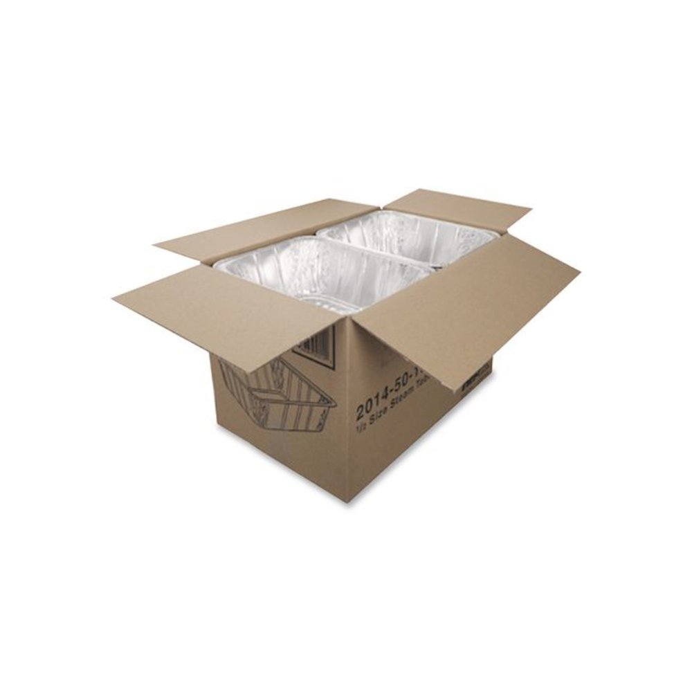 Aluminum Steam Table Pans, Half-Size Extra Deep, 4.19" Deep, 10.31 x 12.69, 100/Carton. Picture 4